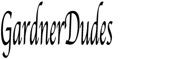 GardnerDudes name banner