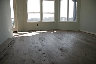 Walnut flooring in Jerry lab